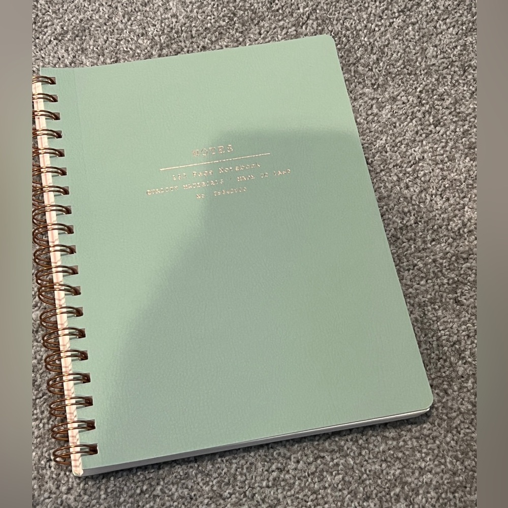 Fringe Studio Seafoam Green Spiral Journal